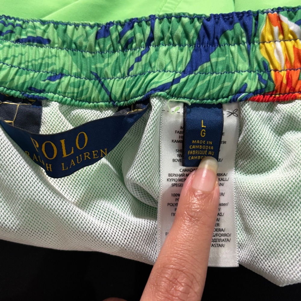 Polo Ralph Lauren 8.5" Kailua Classic Fit Mesh Lined Swim Trunks Large - Picture 6 of 11